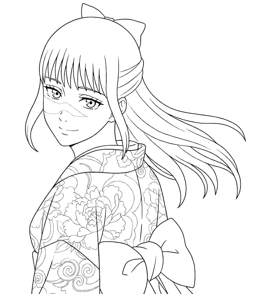 Coloriage Utahime Iori Élégante