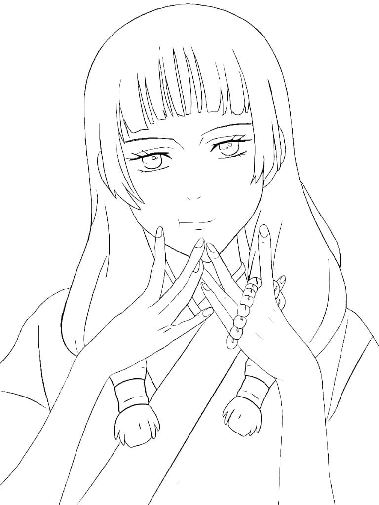 Coloriage Utahime Iori en Prière
