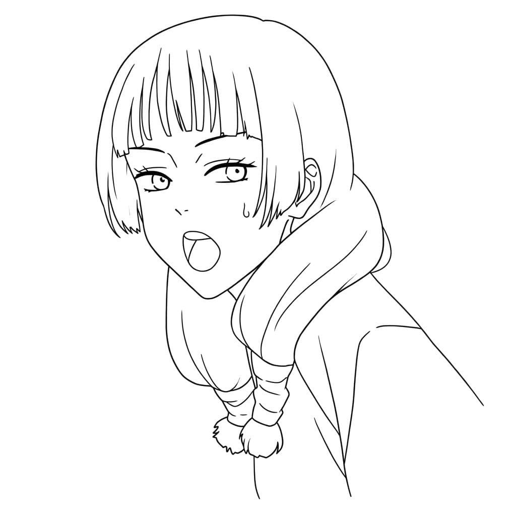 Coloriage Utahime Iori Étonnée