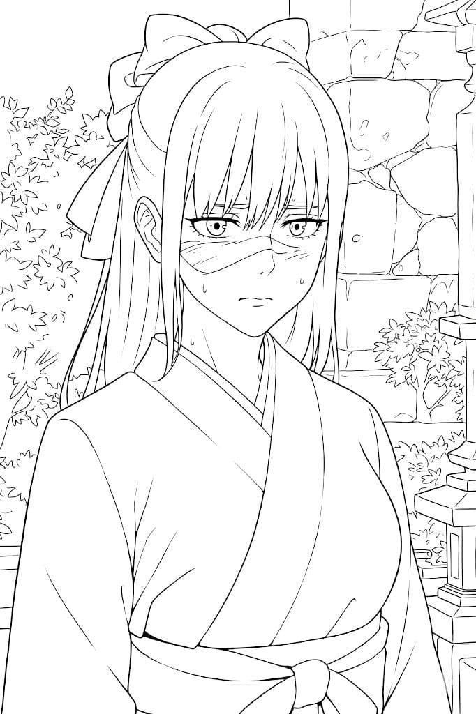 Coloriage Utahime Iori Mélancolique