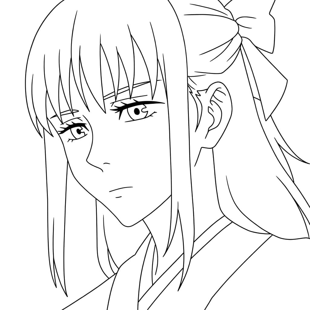 Coloriage Utahime Iori Sérieuse