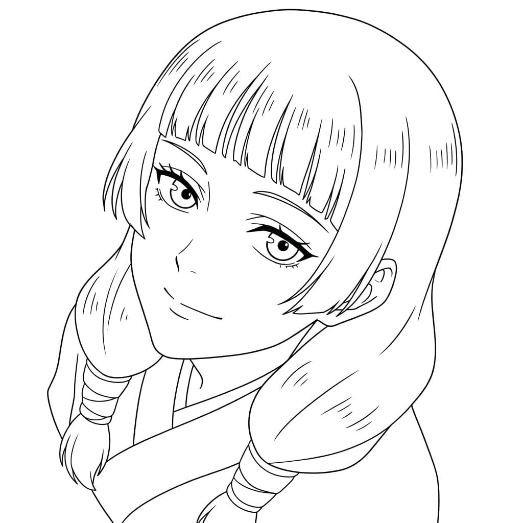 Coloriage Utahime Iori Souriante