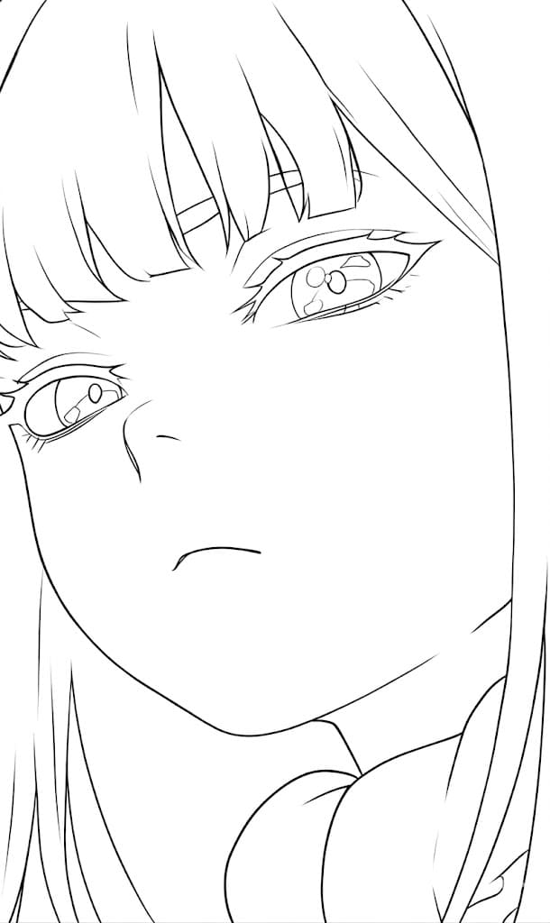 Coloriage Visage de Fern