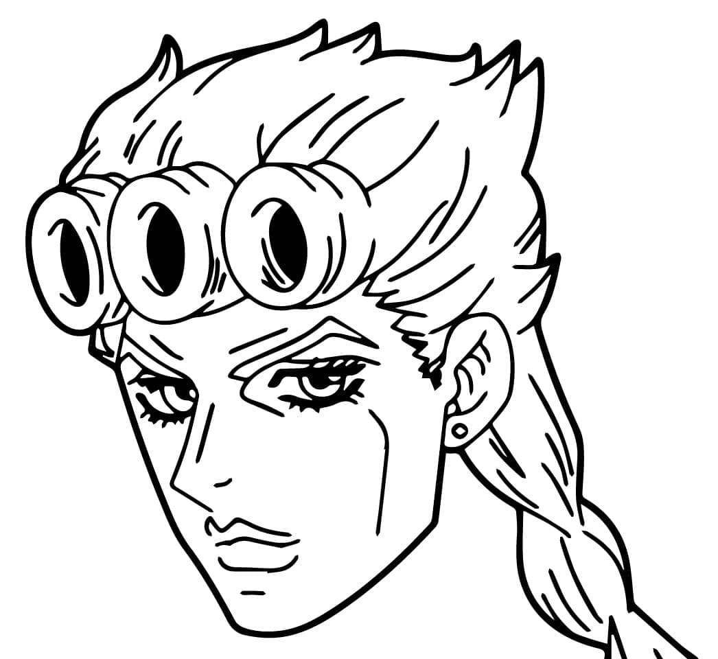 Coloriage Visage Giorno Giovanna