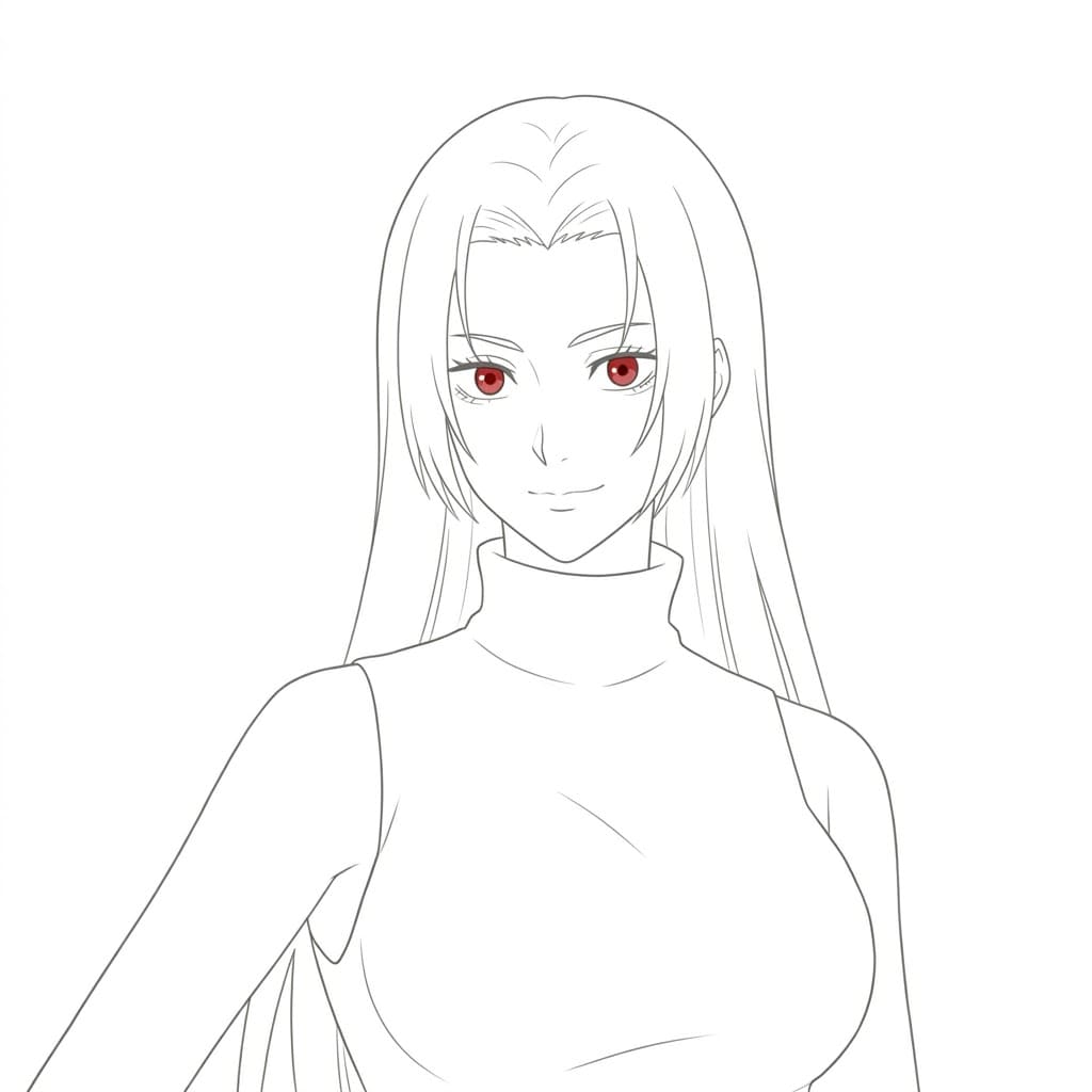 Coloriage Yuki Tsukumo affronter