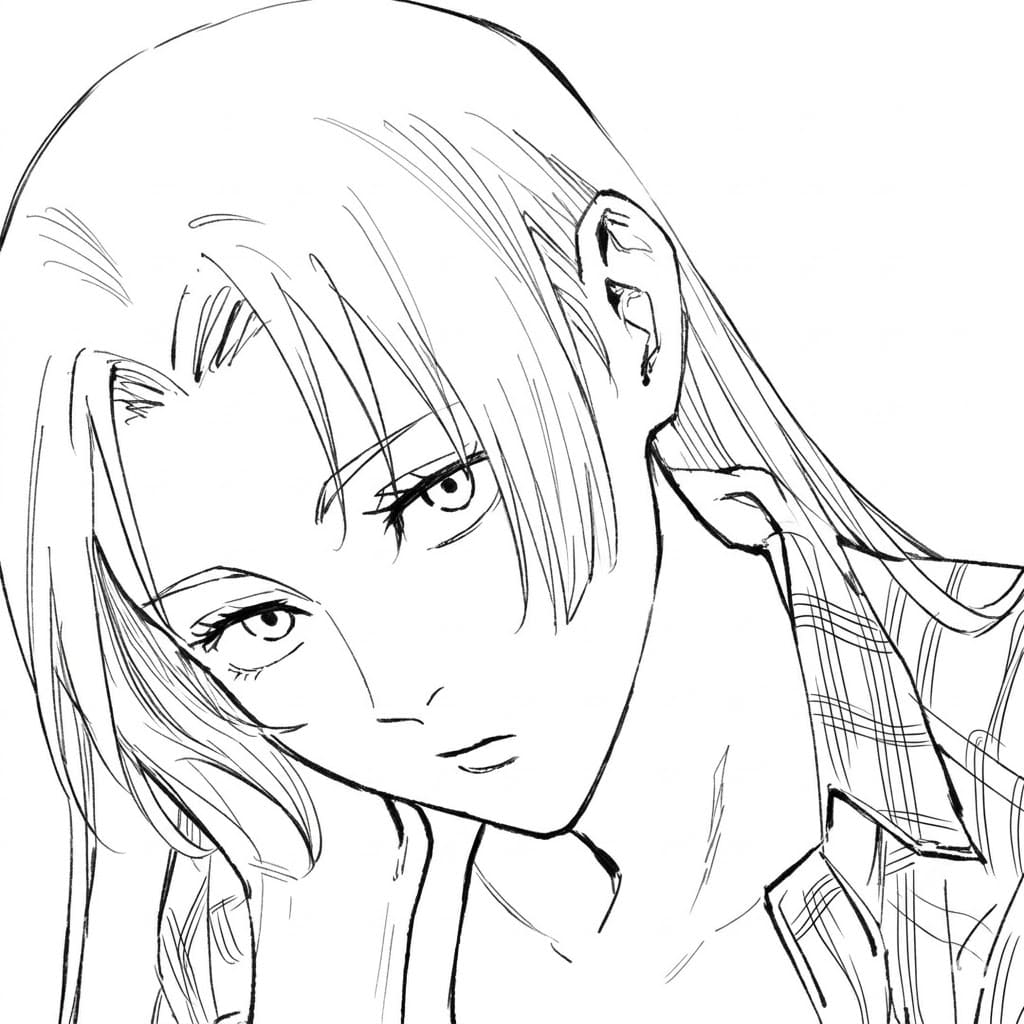 Coloriage Yuki Tsukumo beauté