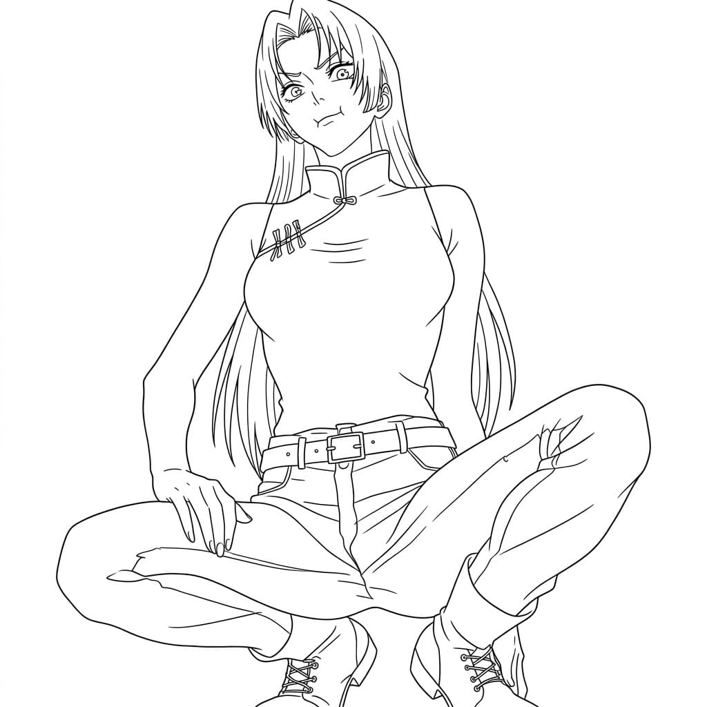 Coloriage Yuki Tsukumo bonne