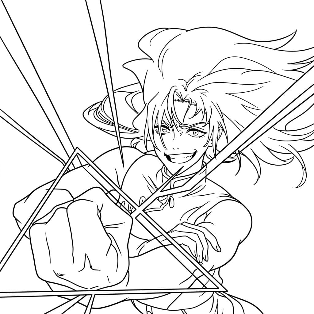 Coloriage Yuki Tsukumo compétence