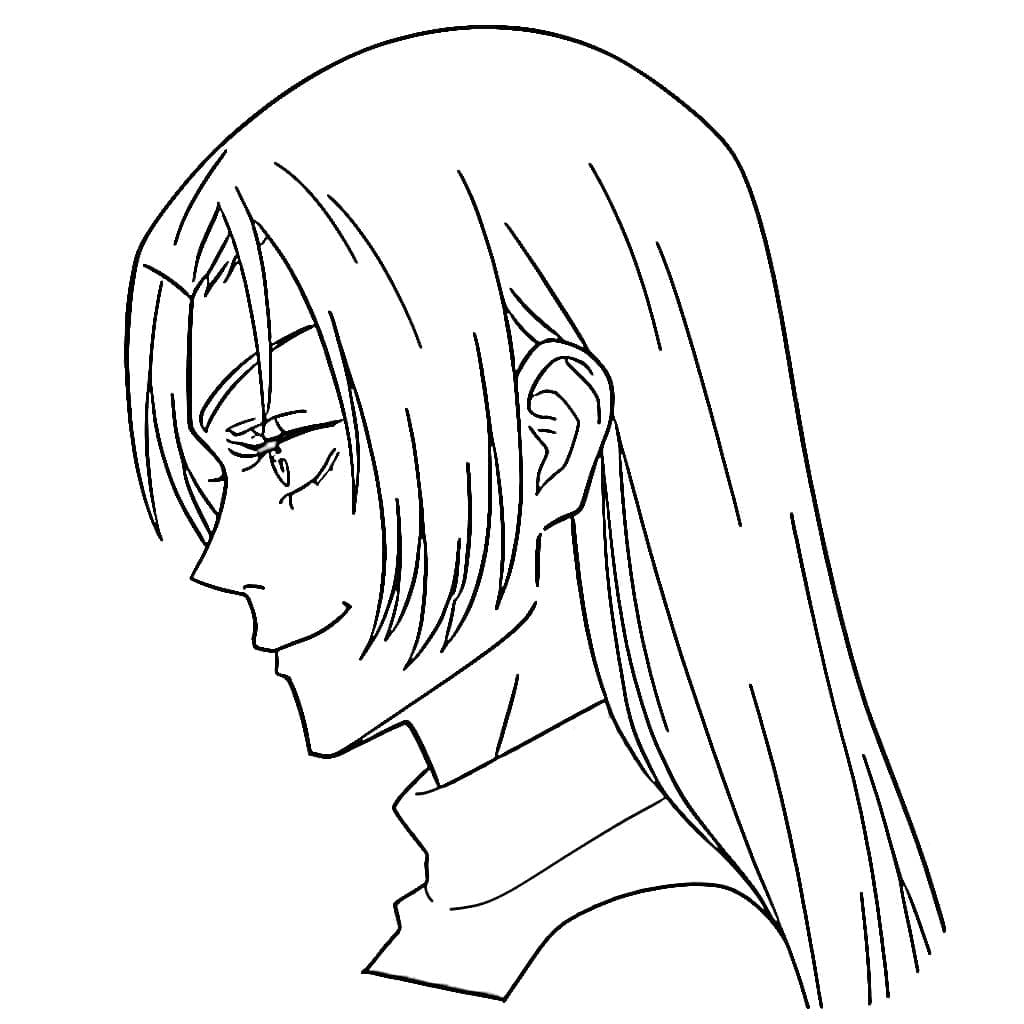 Coloriage Yuki Tsukumo dans Anime Jujutsu Kaisen