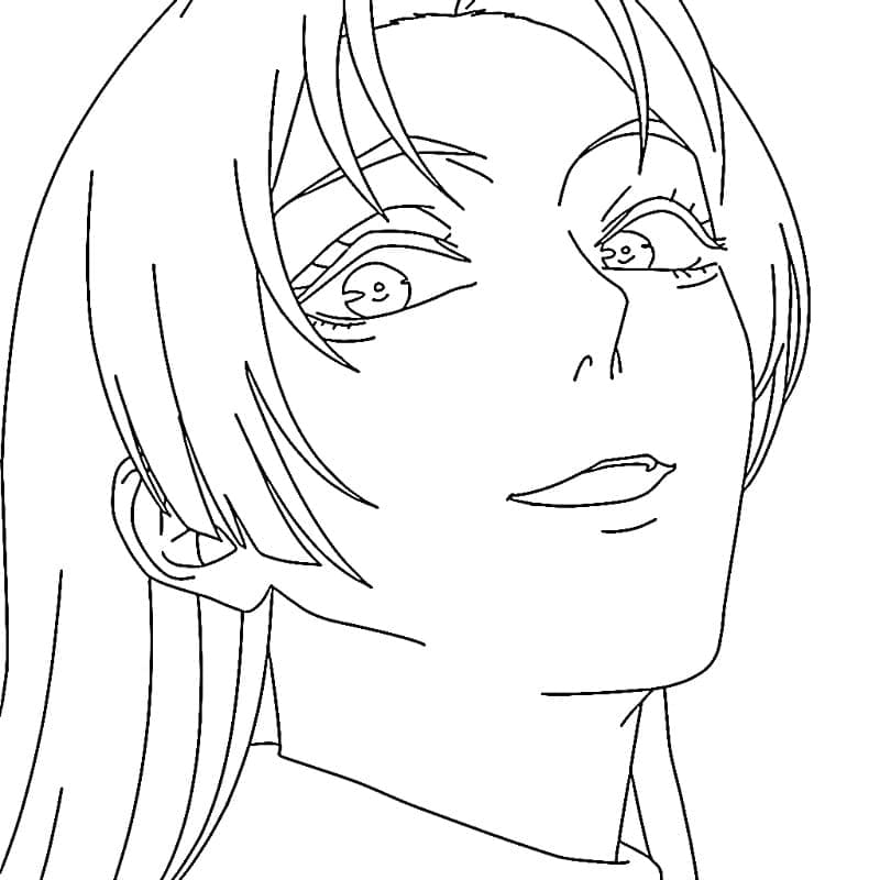 Coloriage Yuki Tsukumo de Jujutsu Kaisen