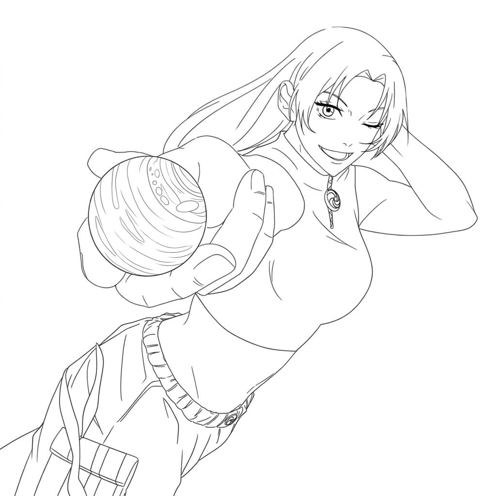 Coloriage Yuki Tsukumo imprimer