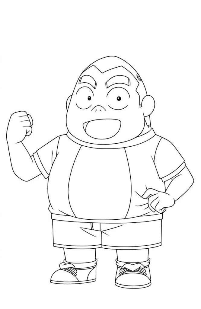 Coloriage Chibi Genta Kojima