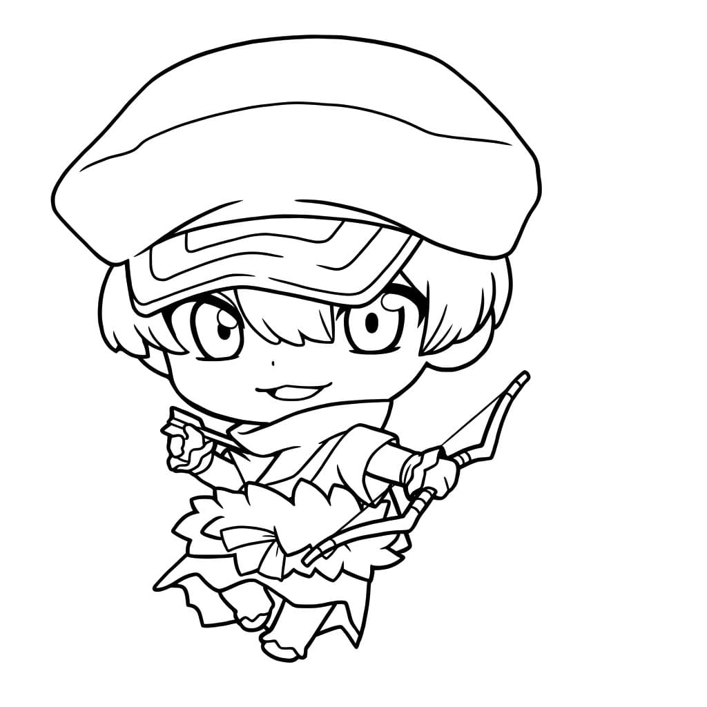 Coloriage Chibi Ukyo Saionji