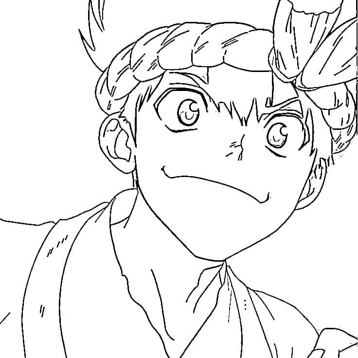 Coloriage Chrome de Anime Dr Stone