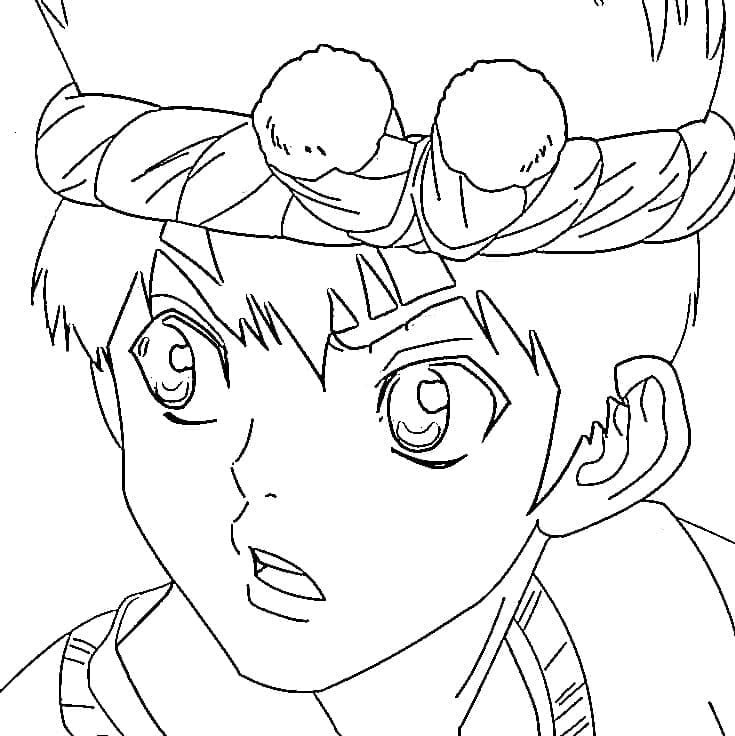 Coloriage Chrome Dr Stone imprimable