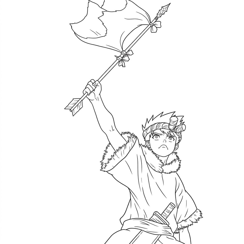 Coloriage Chrome Guerrier