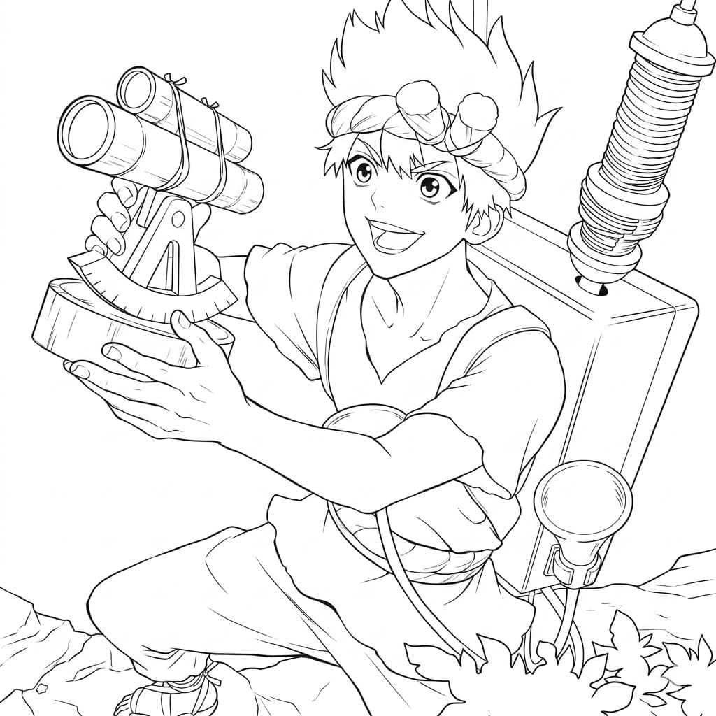 Coloriage Chrome Inventeur