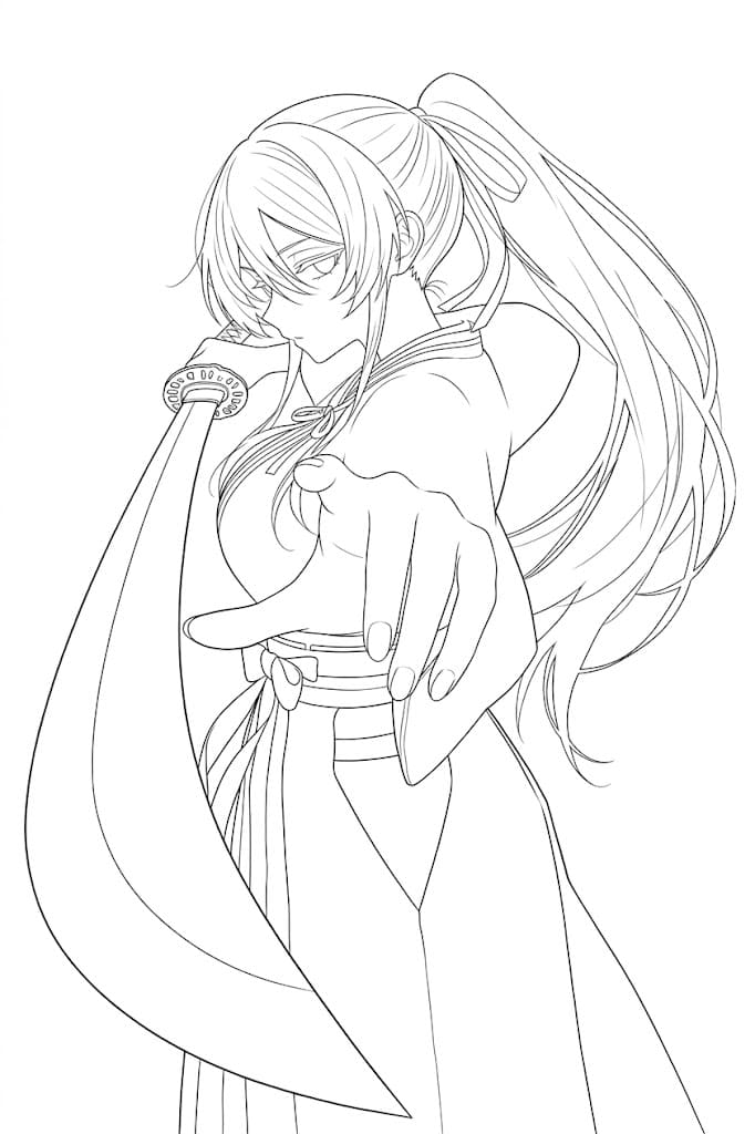 Coloriage Cool Sagiri
