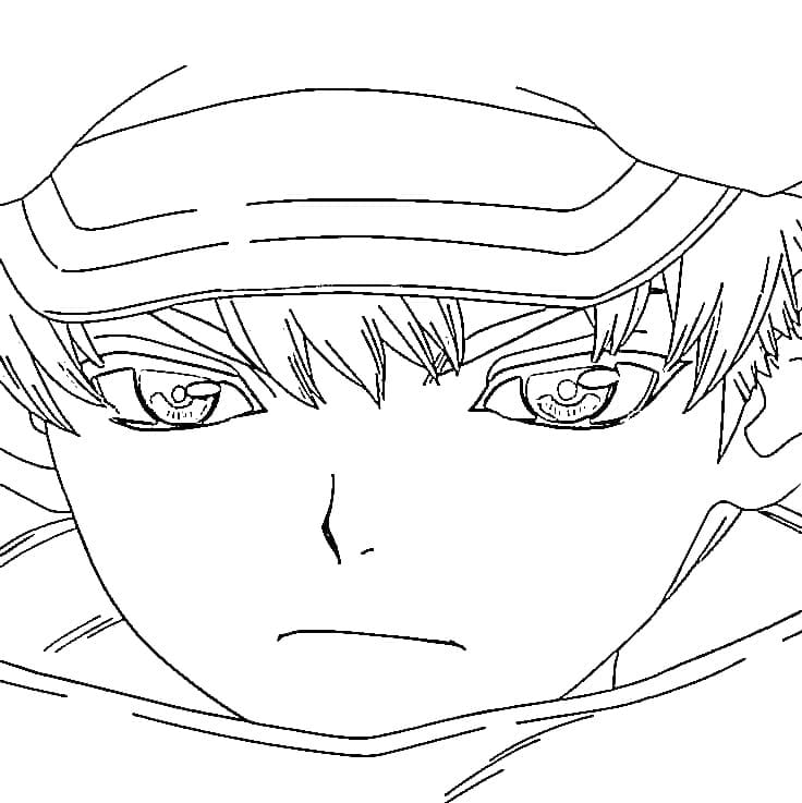 Coloriage Cool Ukyo Saionji