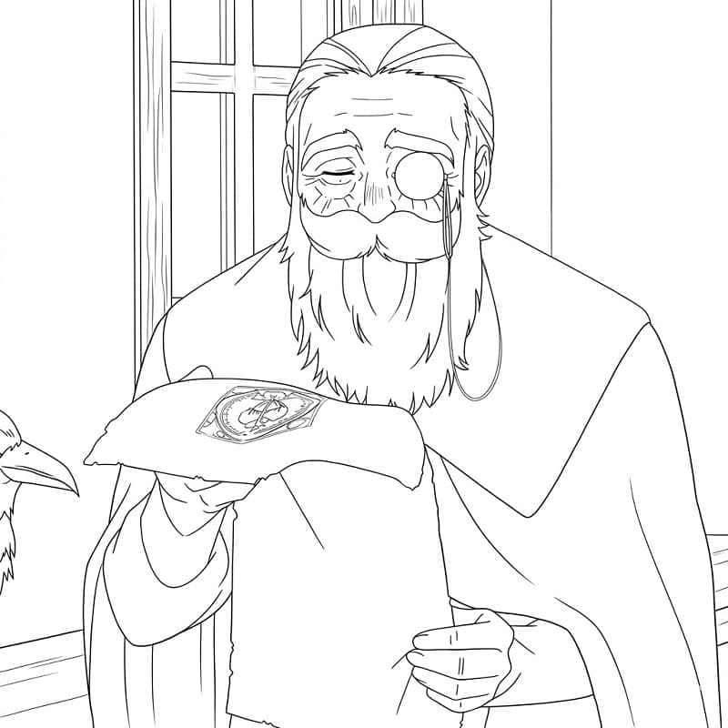 Coloriage Denken Anime Frieren Beyond Journey's End