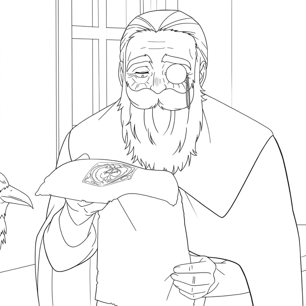 Coloriage Denken en lisant