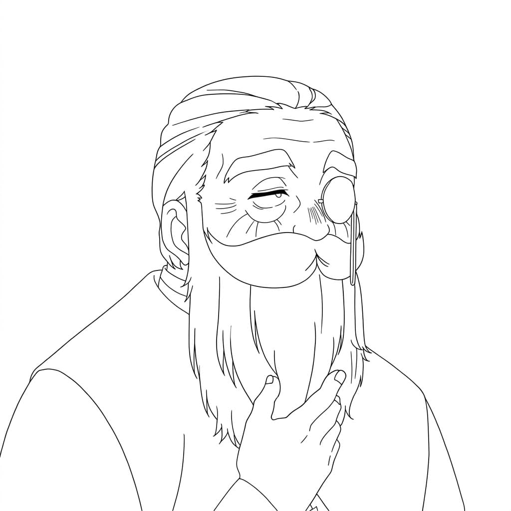 Coloriage Denken heureux