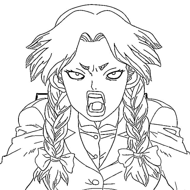 Coloriage Drôle Nikki Hanada