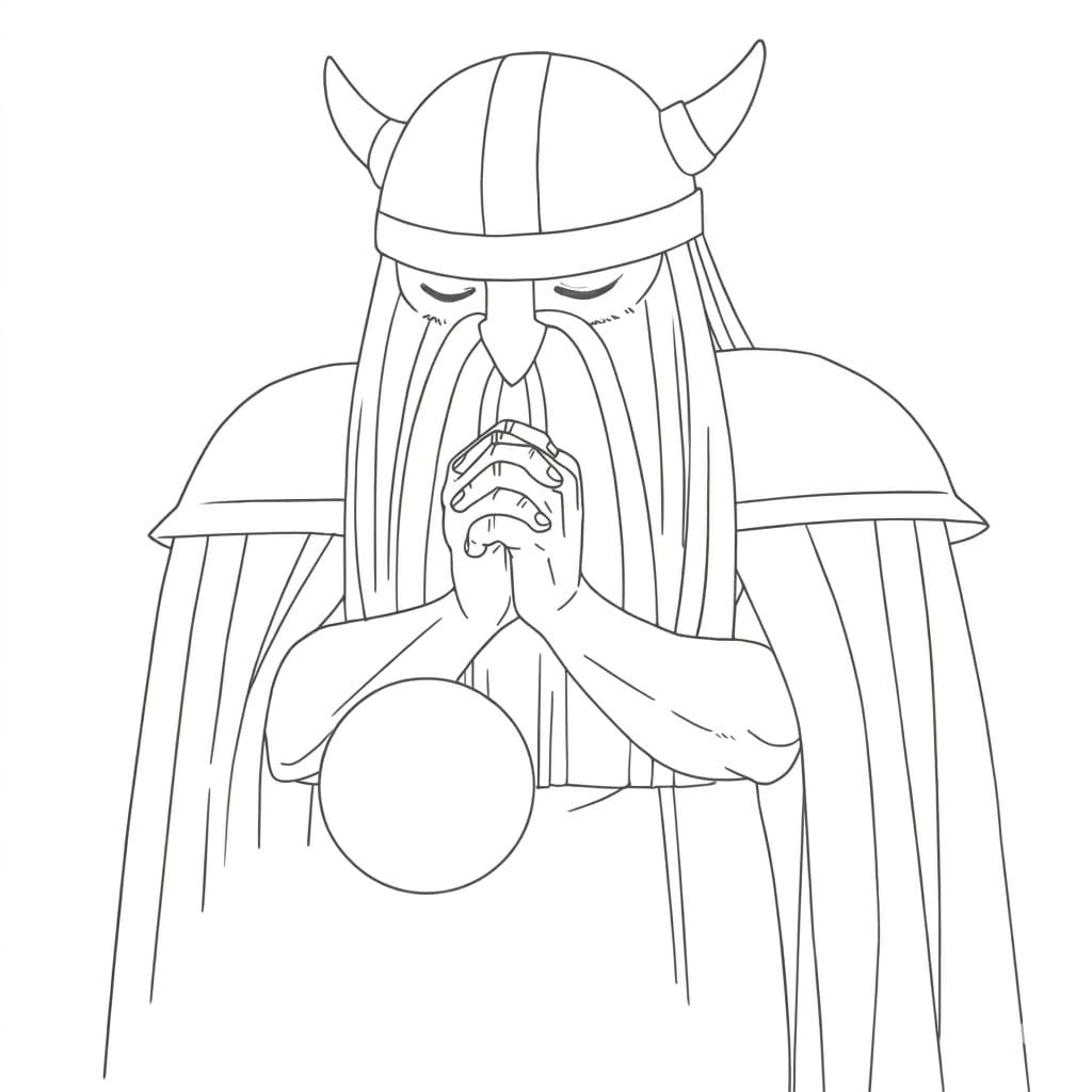 Coloriage Eisen prier
