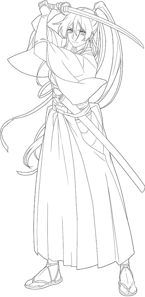 Coloriage Entraînement Sagiri
