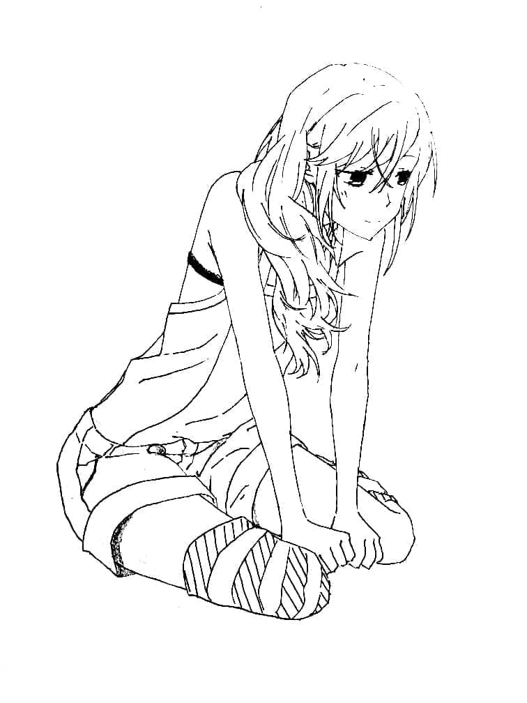 Coloriage Fille Horimiya