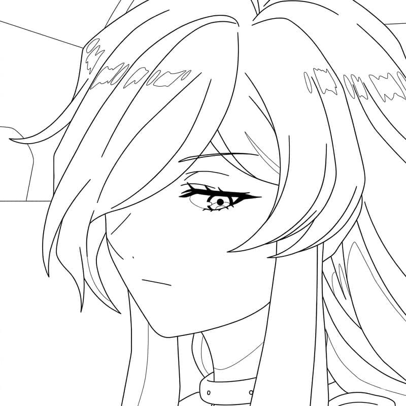 Coloriage Flamme dans Anime Frieren