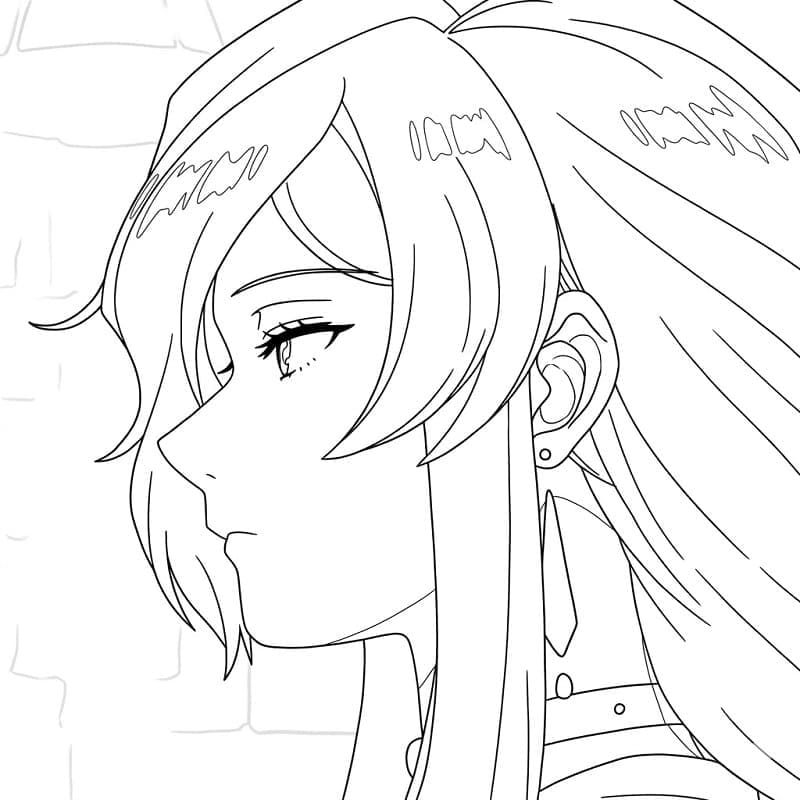 Coloriage Flamme de Frieren Beyond Journey's End