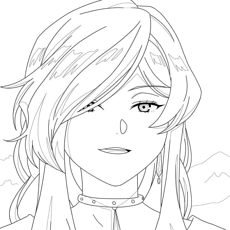 Coloriage Flamme