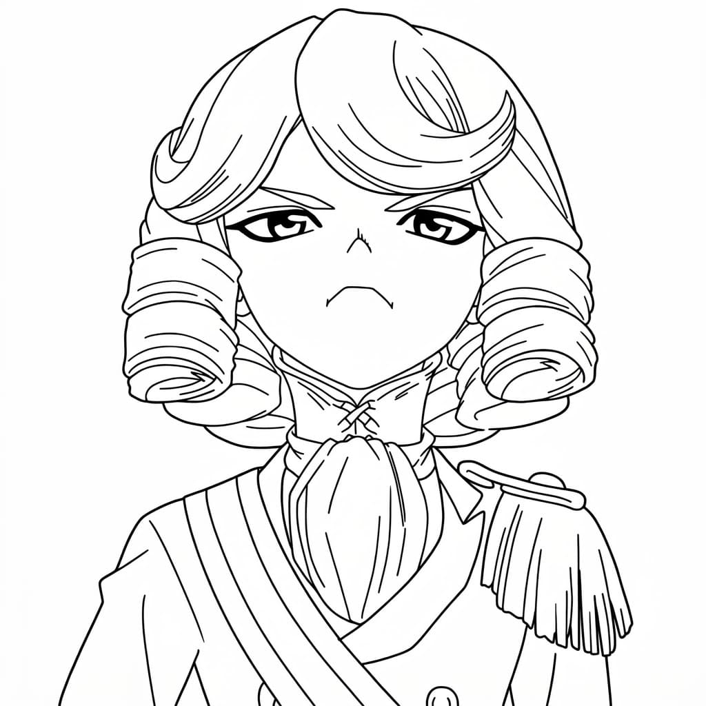 Coloriage François Autoritaire
