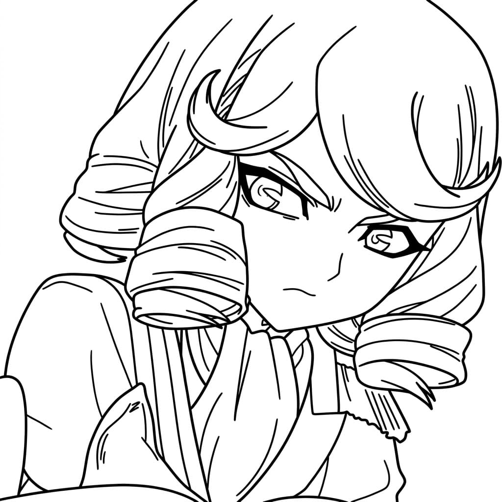 Coloriage François Songeuse