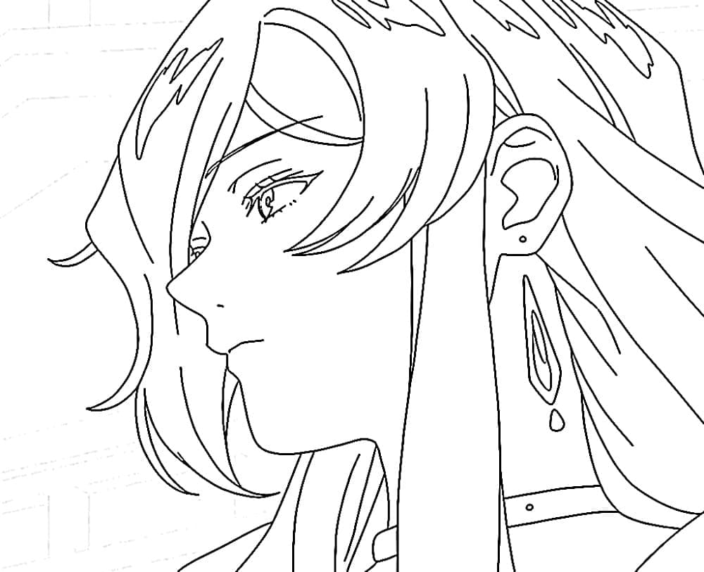 Coloriage Frieren Beyond Journey's End Flamme