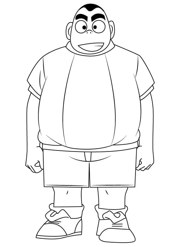 Coloriage Genta Kojima de Conan