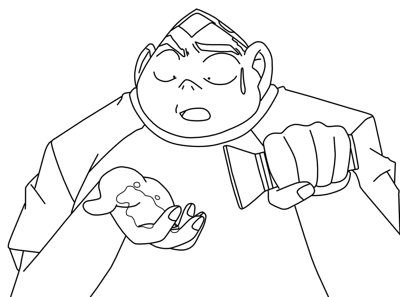 Coloriage Genta Kojima de Detective Conan