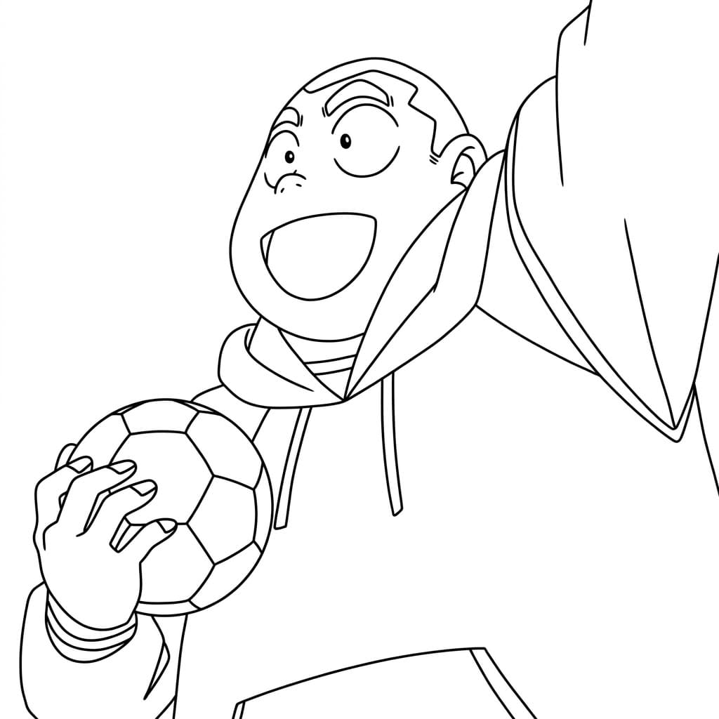 Coloriage Genta Kojima gourmand