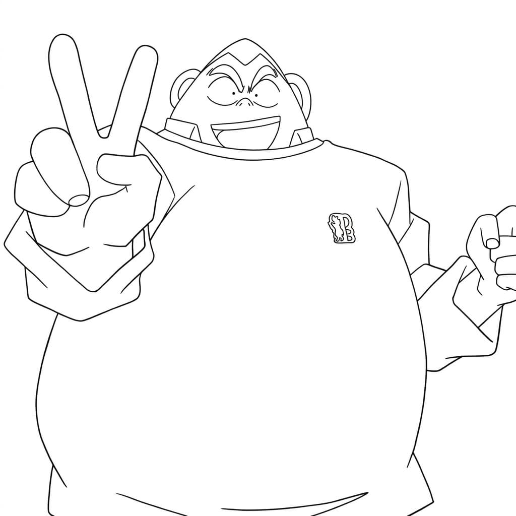 Coloriage Genta Kojima imprimable