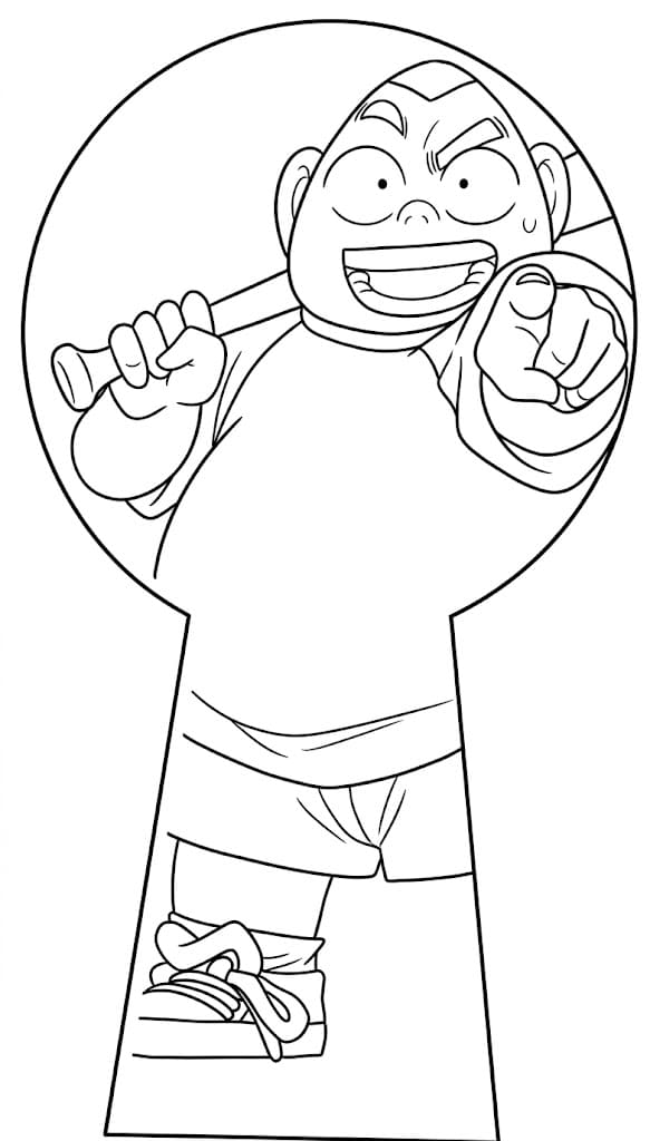 Coloriage Genta Kojima joueur