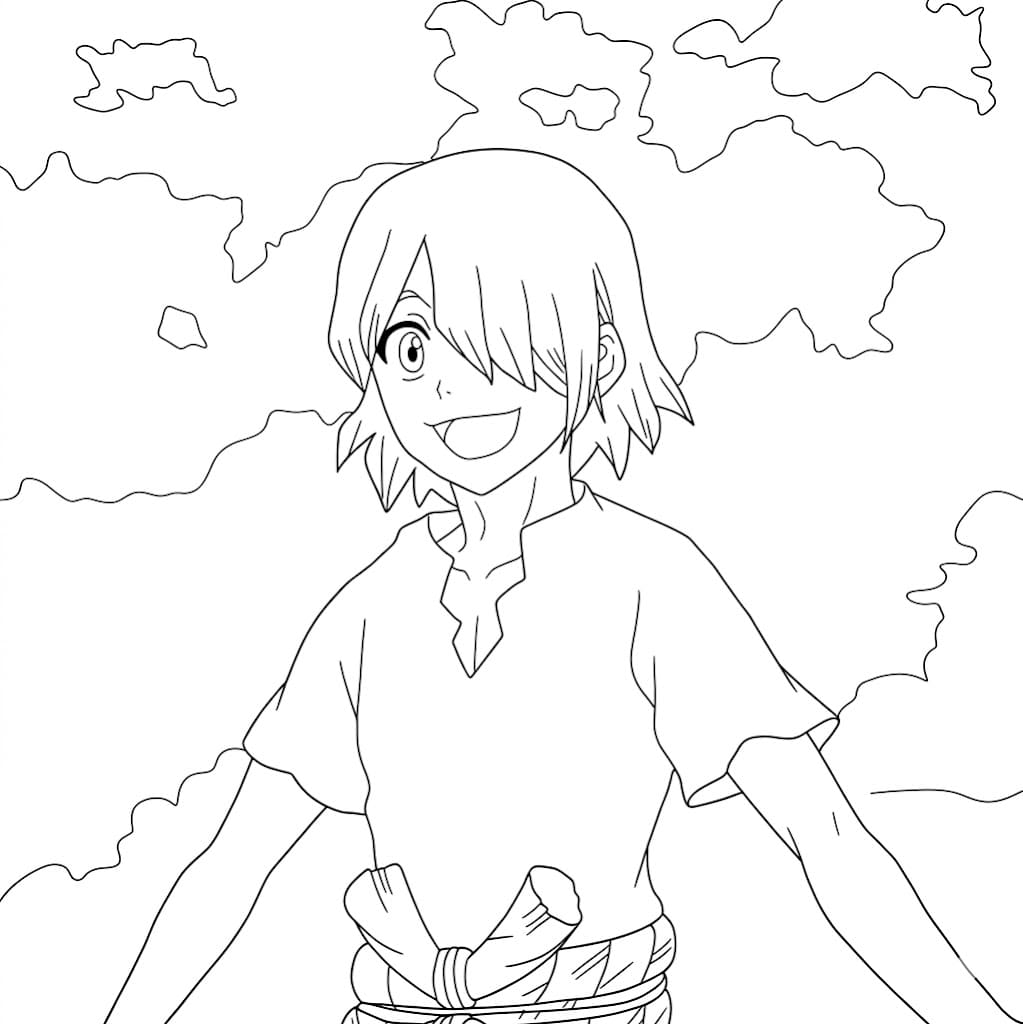 Coloriage Ginro convivial