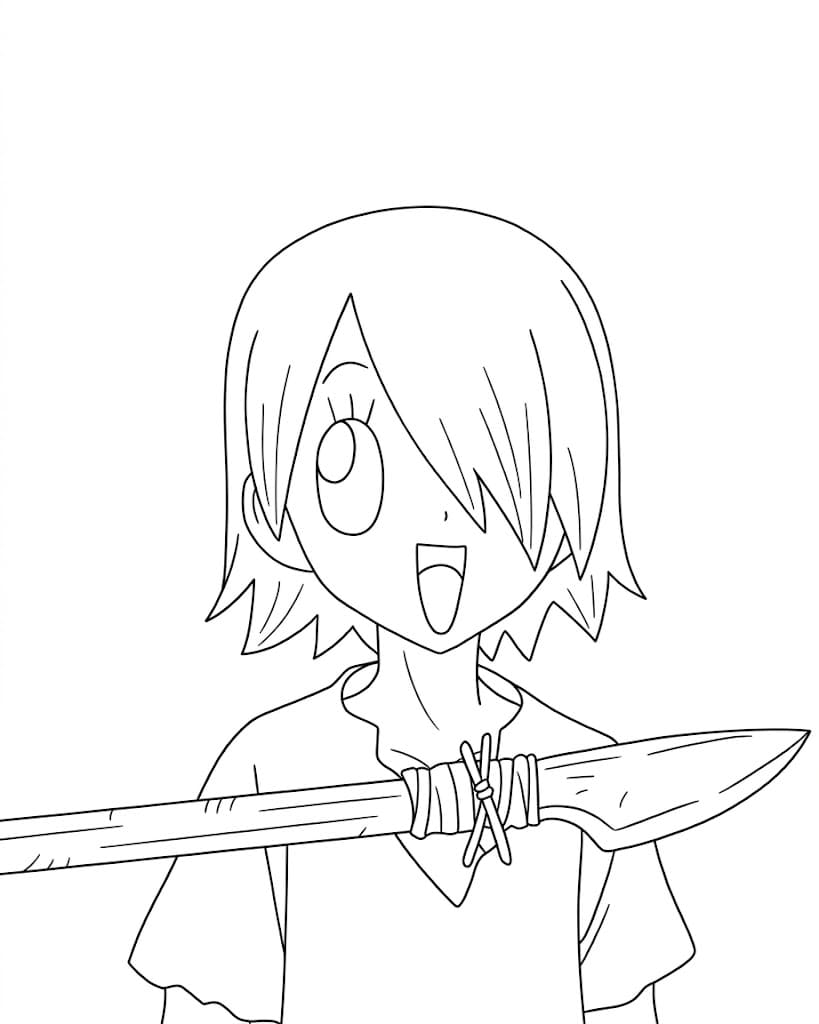 Coloriage Ginro effrayant