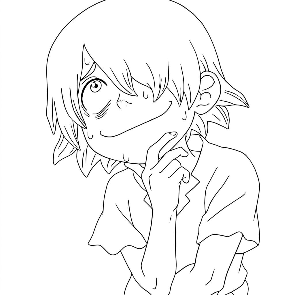 Coloriage Ginro sérieux