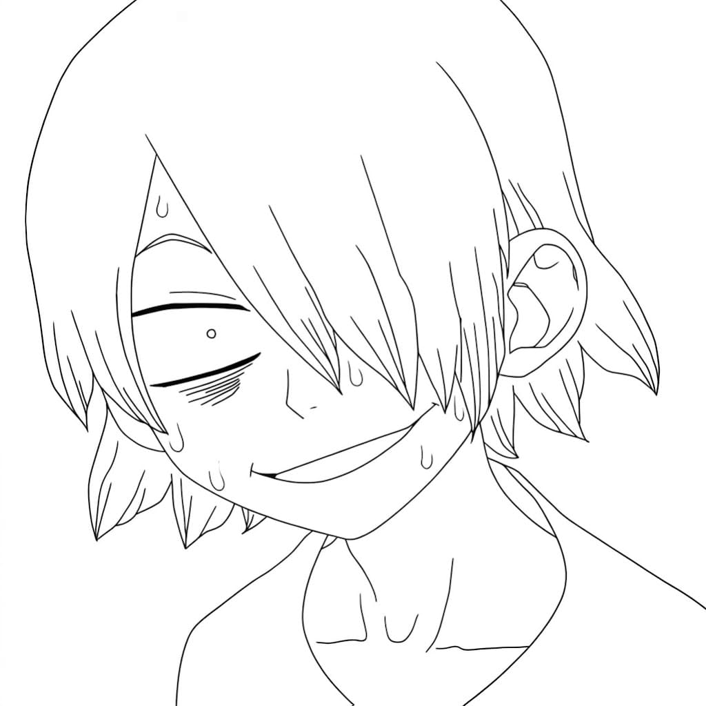 Coloriage Ginro Souriant