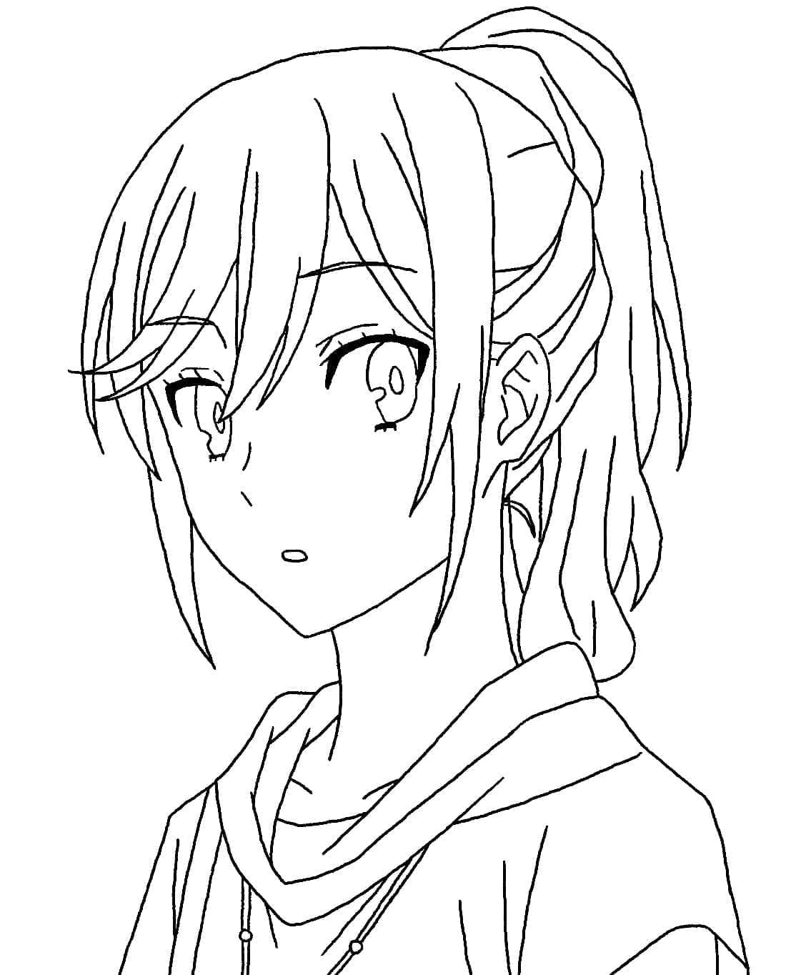 Coloriage Girl de Anime Horimiya