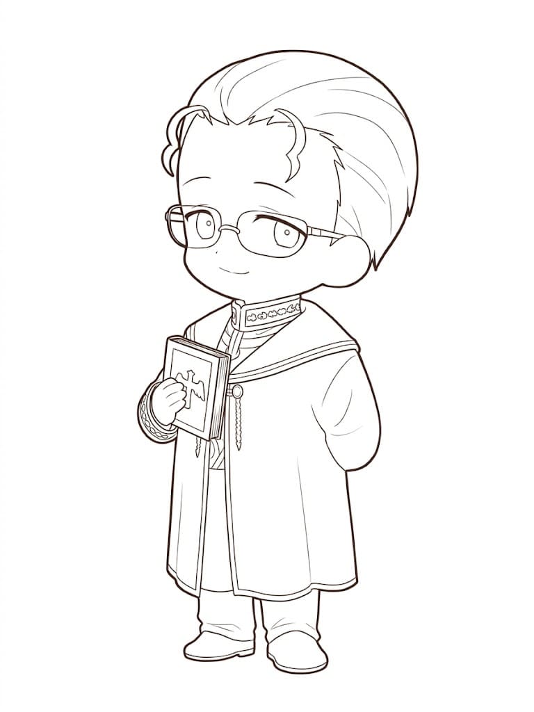Coloriage Heiter Chibi