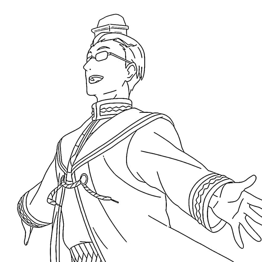 Coloriage Heiter dans Anime Frieren Beyond Journey's End