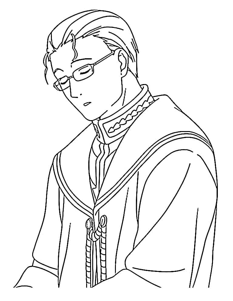 Coloriage Heiter dans Frieren Beyond Journey's End