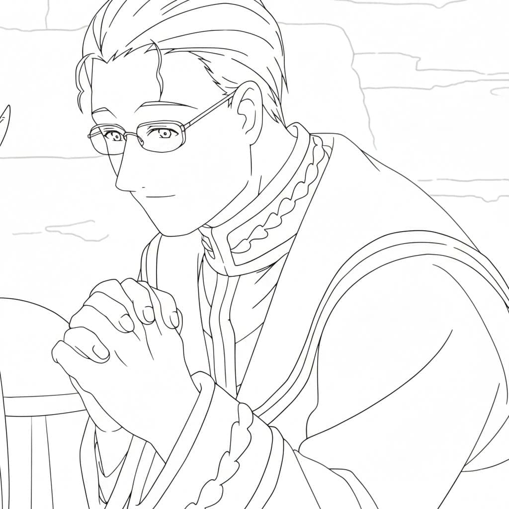 Coloriage Heiter de Anime Frieren